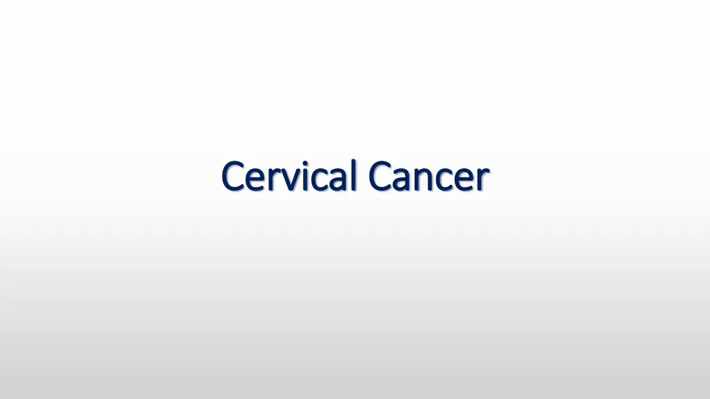 cervical cancer cervical cancer
