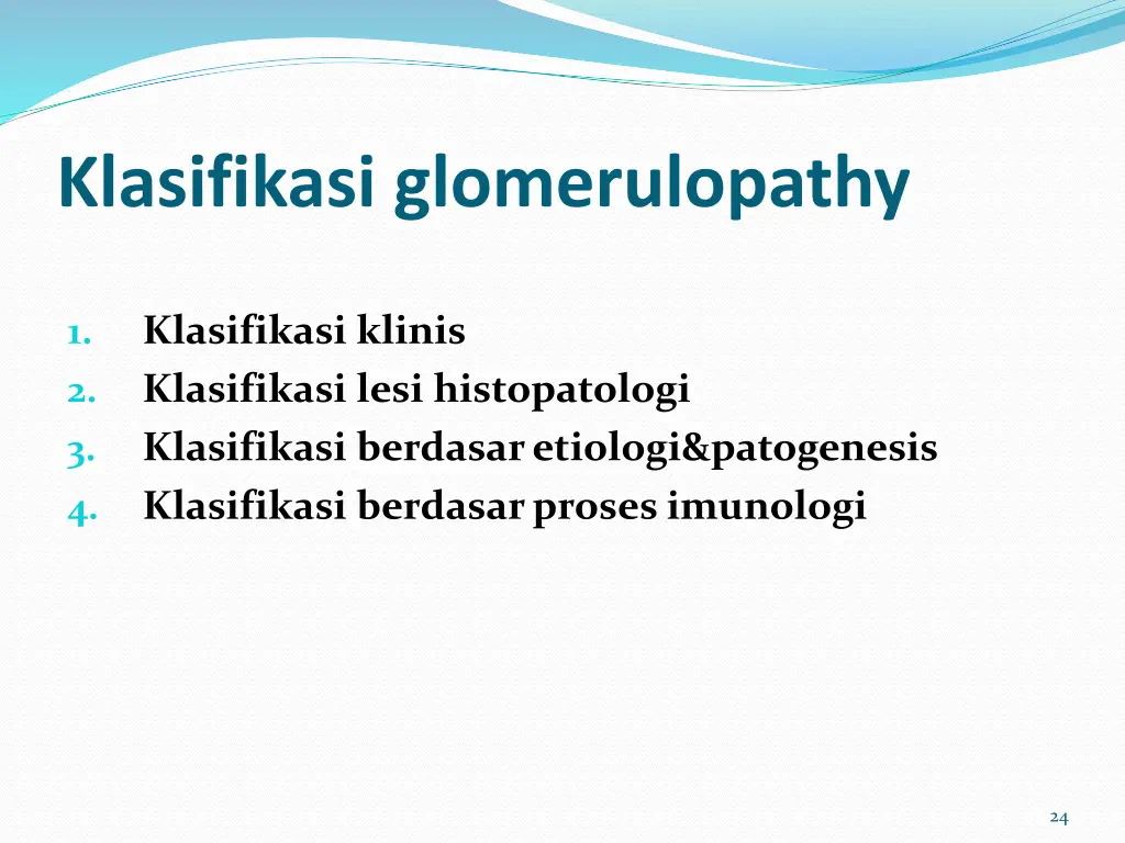 klasifikasi glomerulopathy