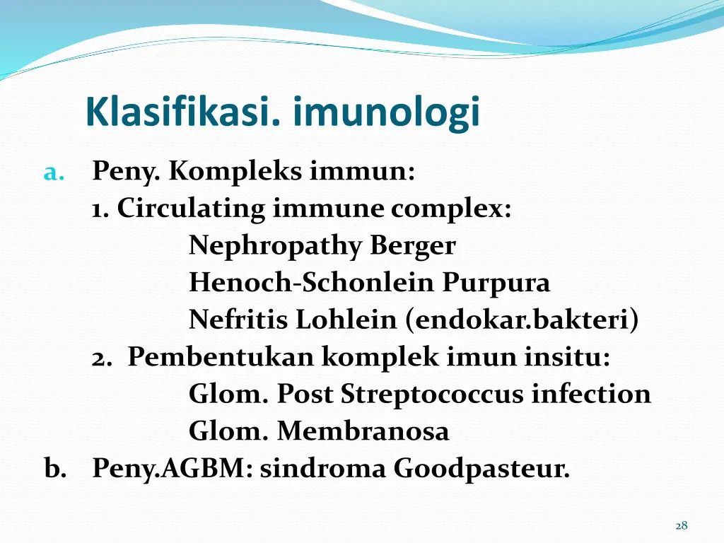 klasifikasi imunologi