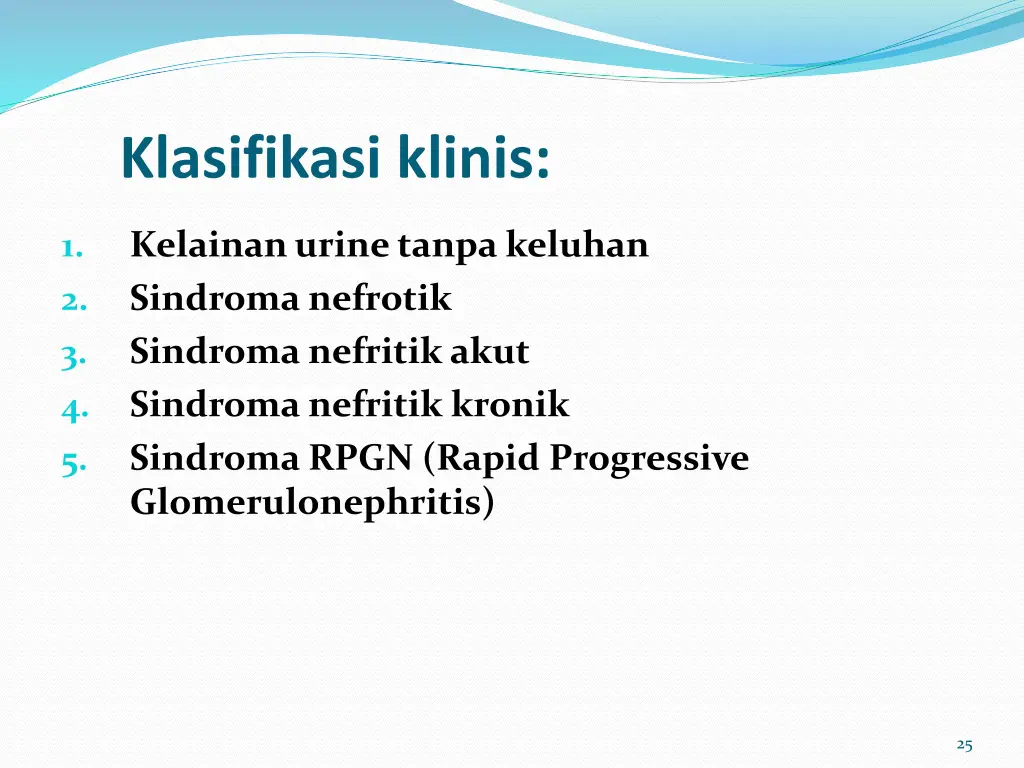 klasifikasi klinis