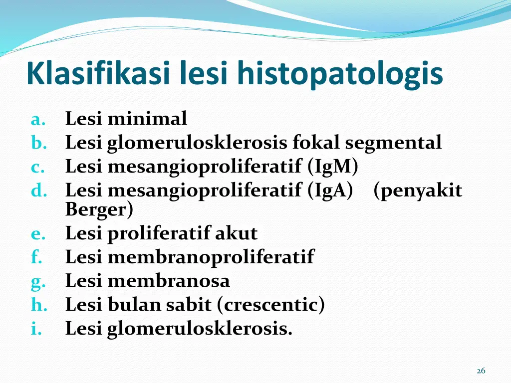 klasifikasi lesi histopatologis