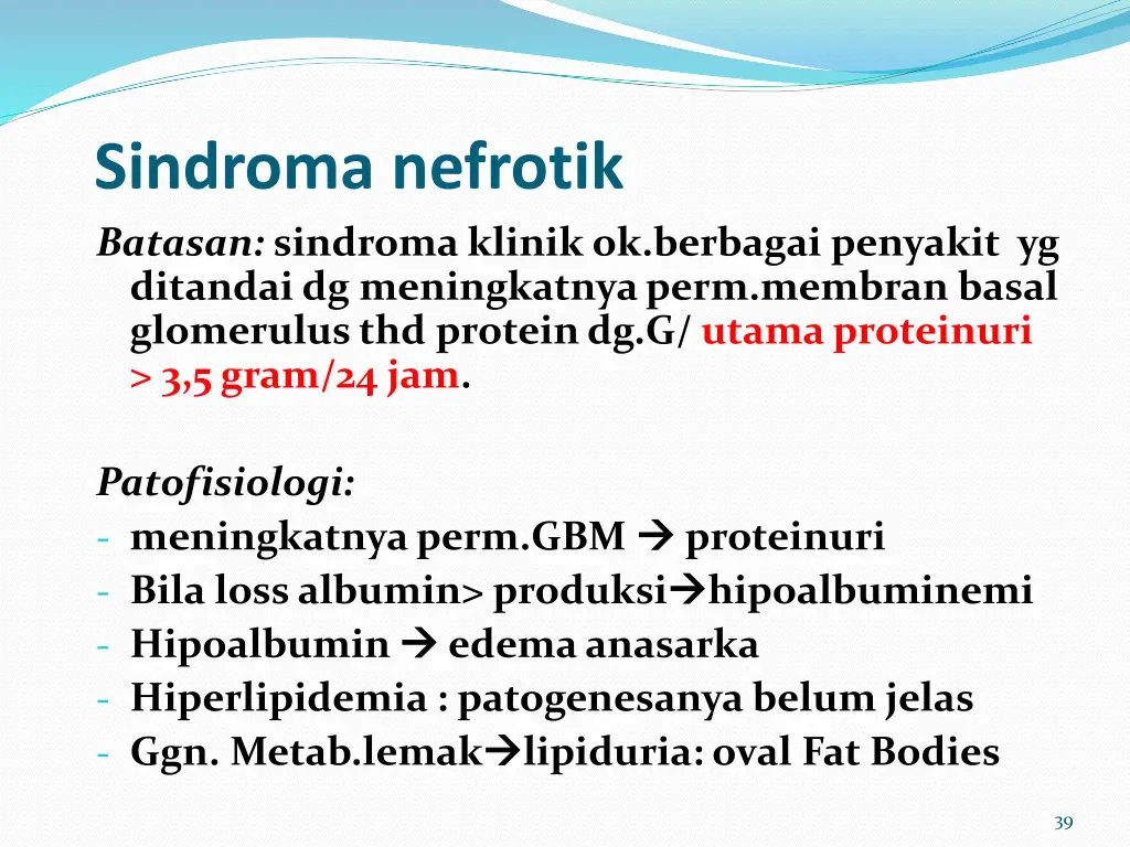 sindroma nefrotik batasan sindroma klinik