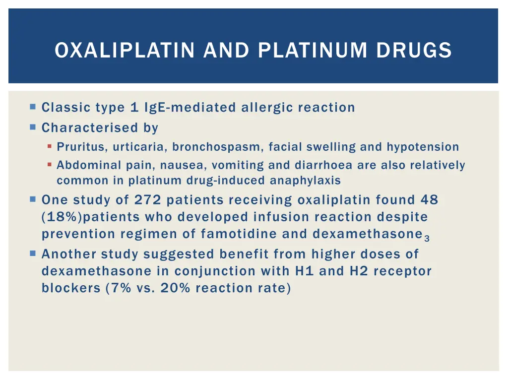 oxaliplatin and platinum drugs