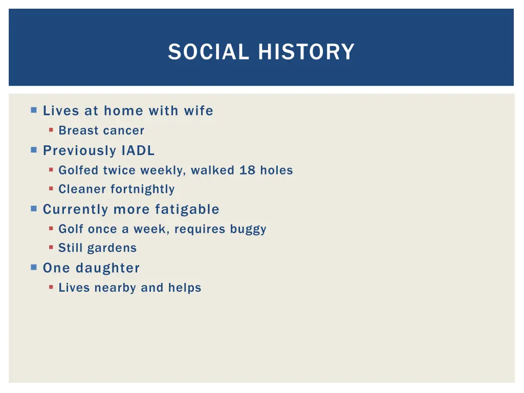 social history