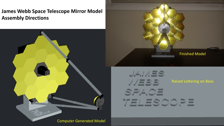james webb space telescope mirror model assembly
