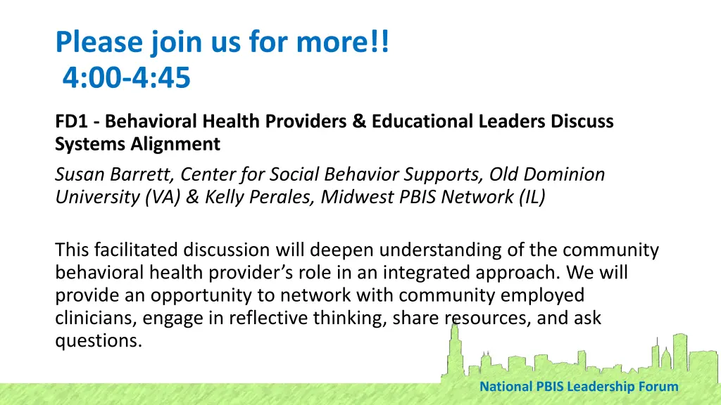 please join us for more 4 00 4 45