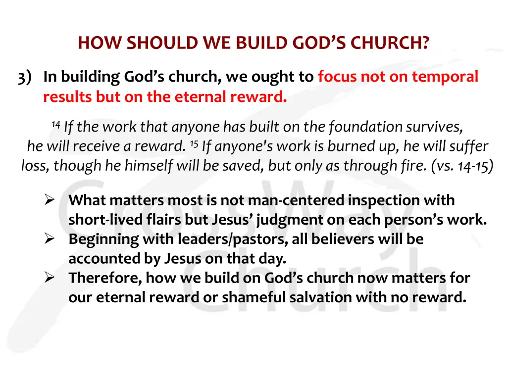 how should we build god s church 2