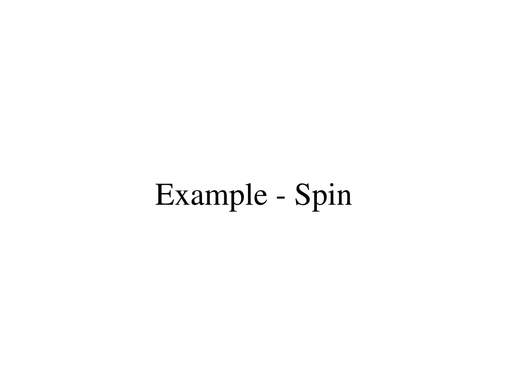 example spin