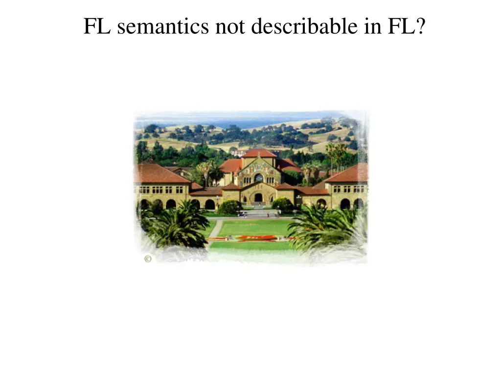fl semantics not describable in fl