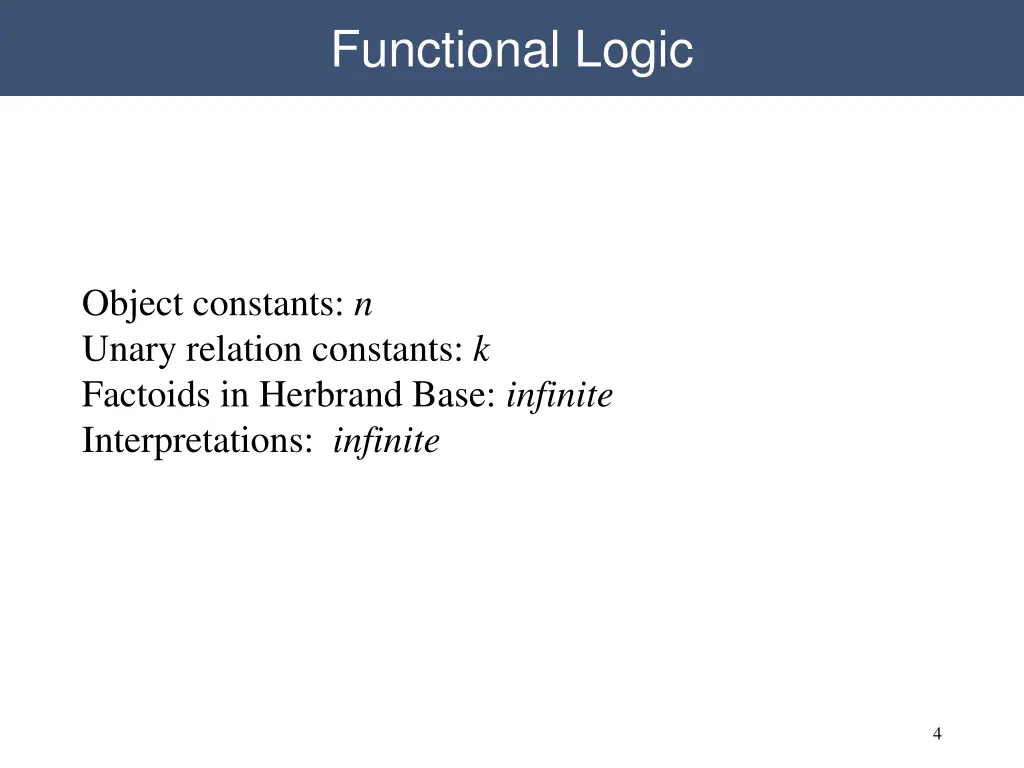 functional logic