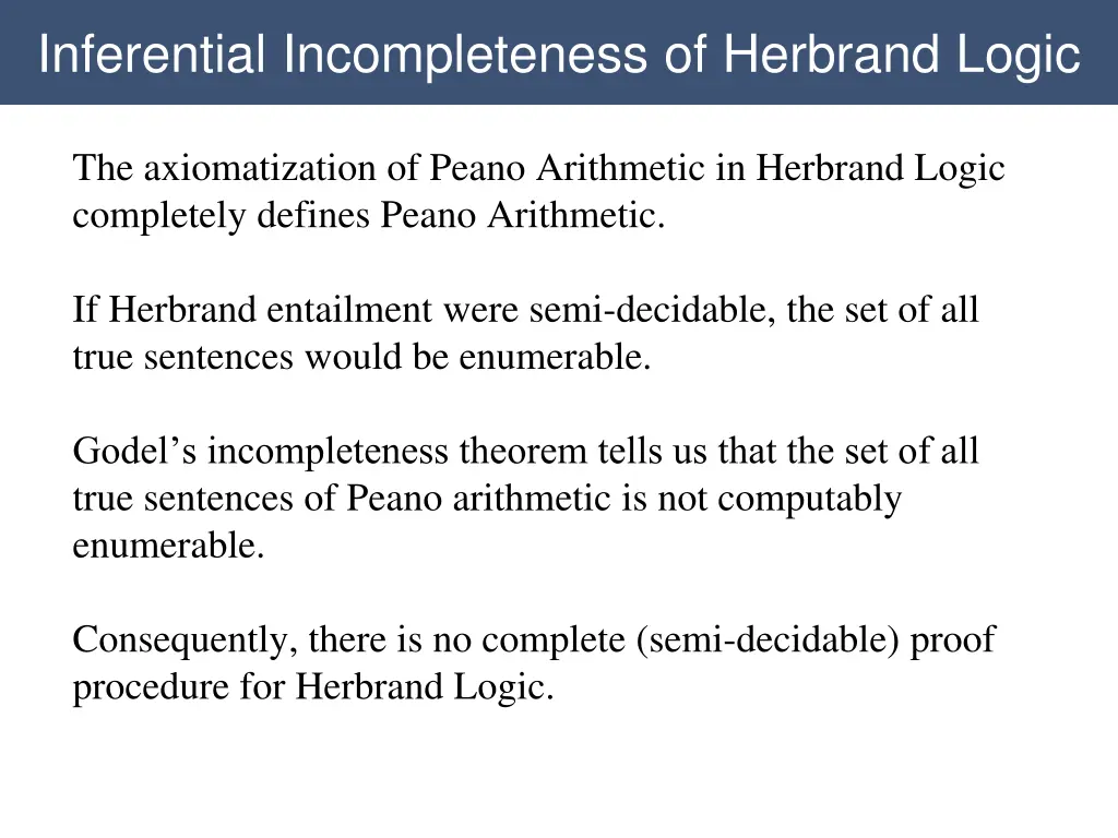 inferential incompleteness of herbrand logic