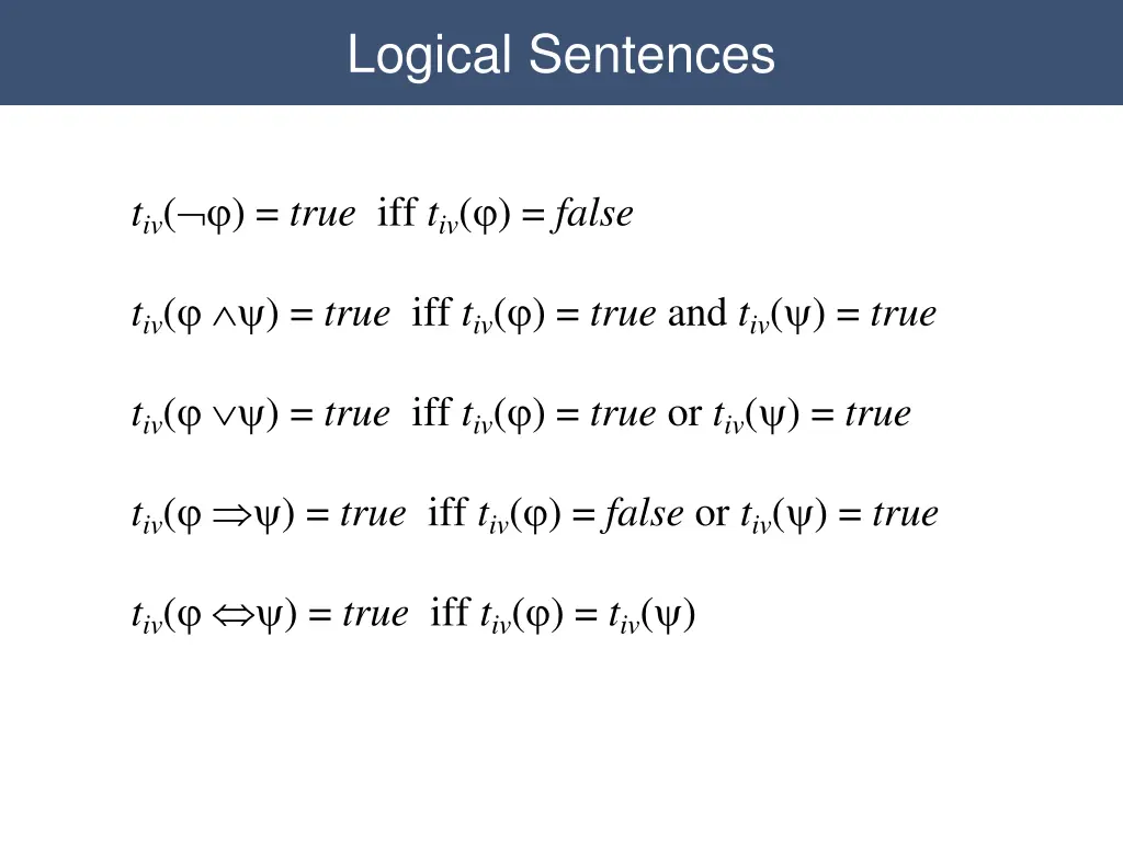 logical sentences