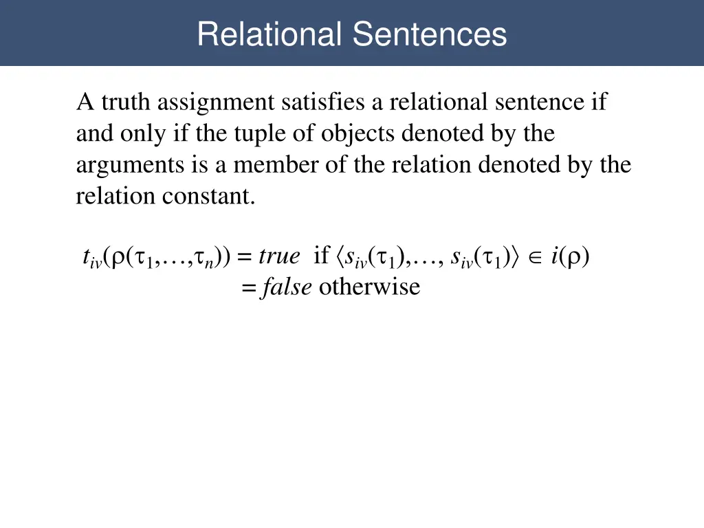 relational sentences