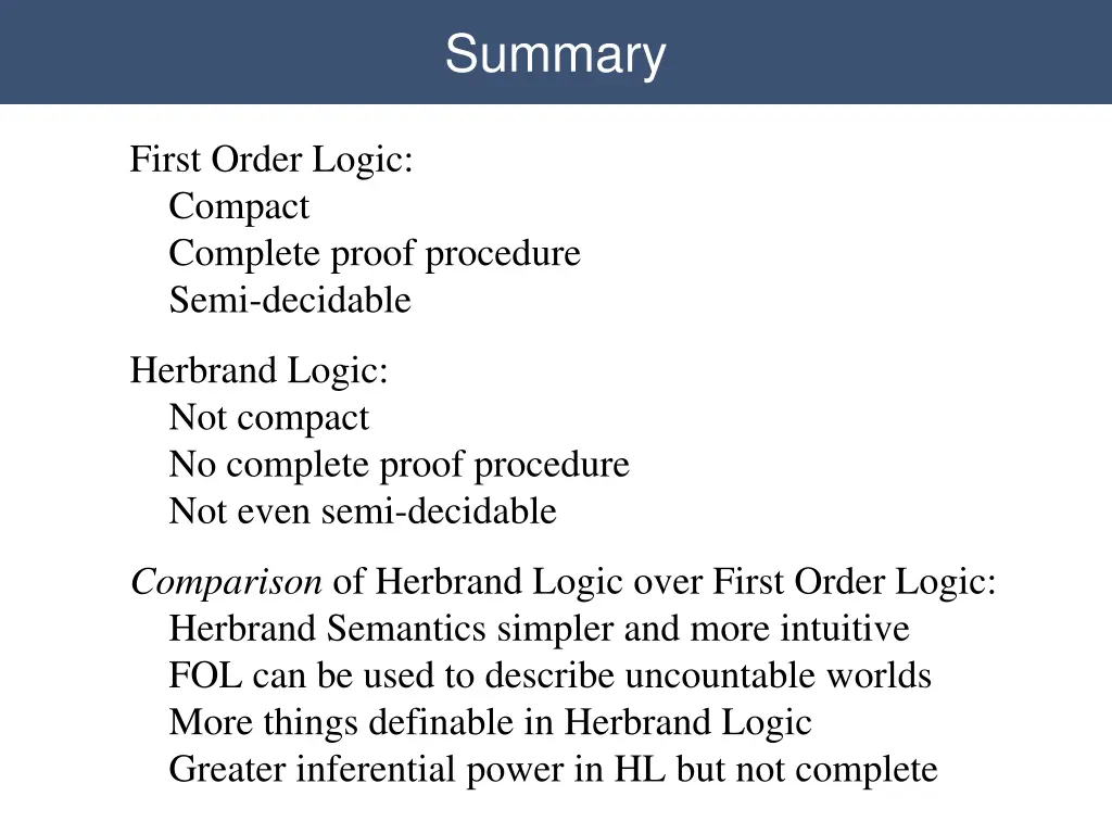 summary