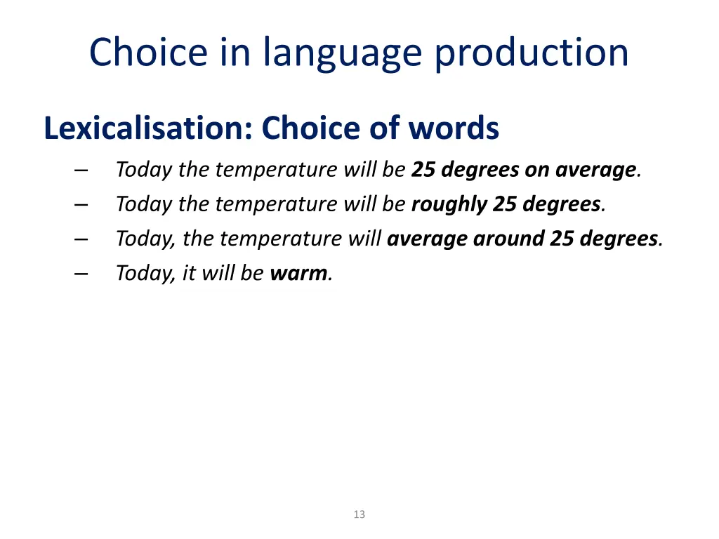 choice in language production 1