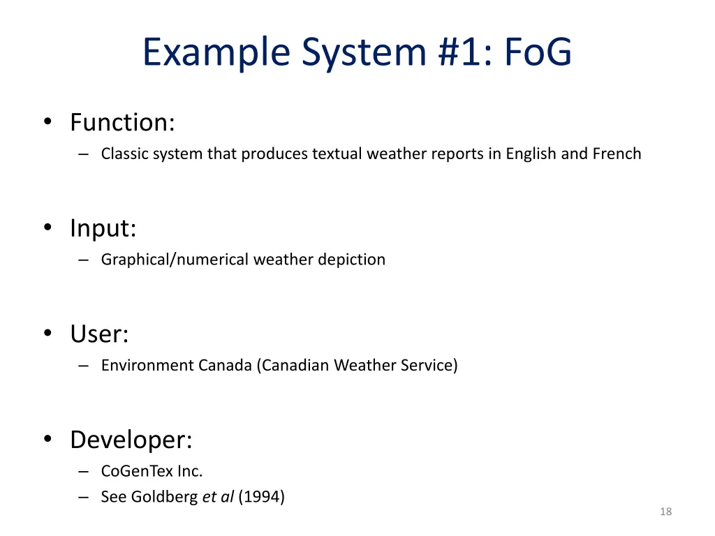 example system 1 fog