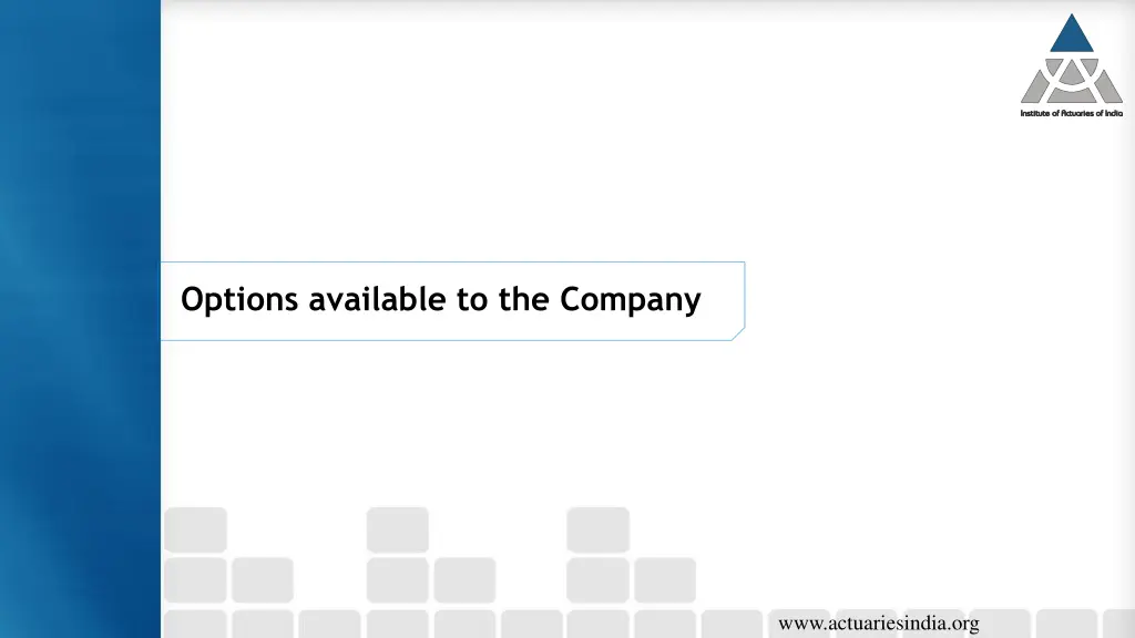 options available to the company