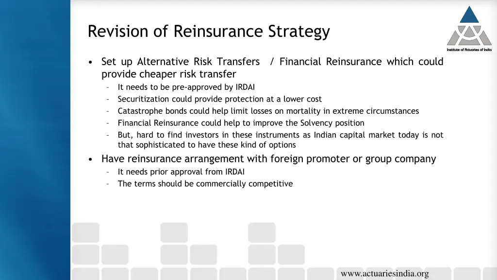 revision of reinsurance strategy 1