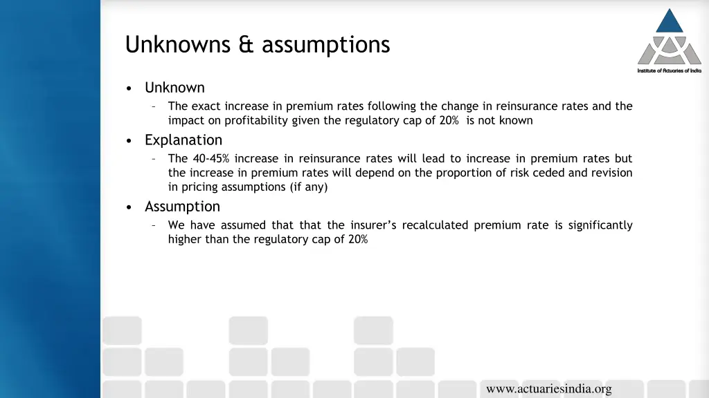 unknowns assumptions 1