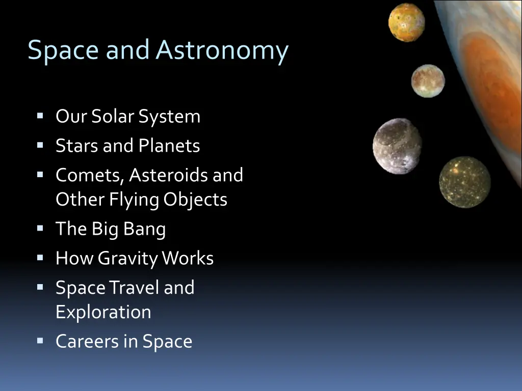 space and astronomy