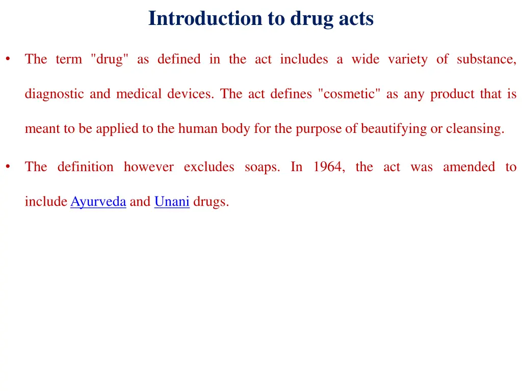 introduction to drug acts 1