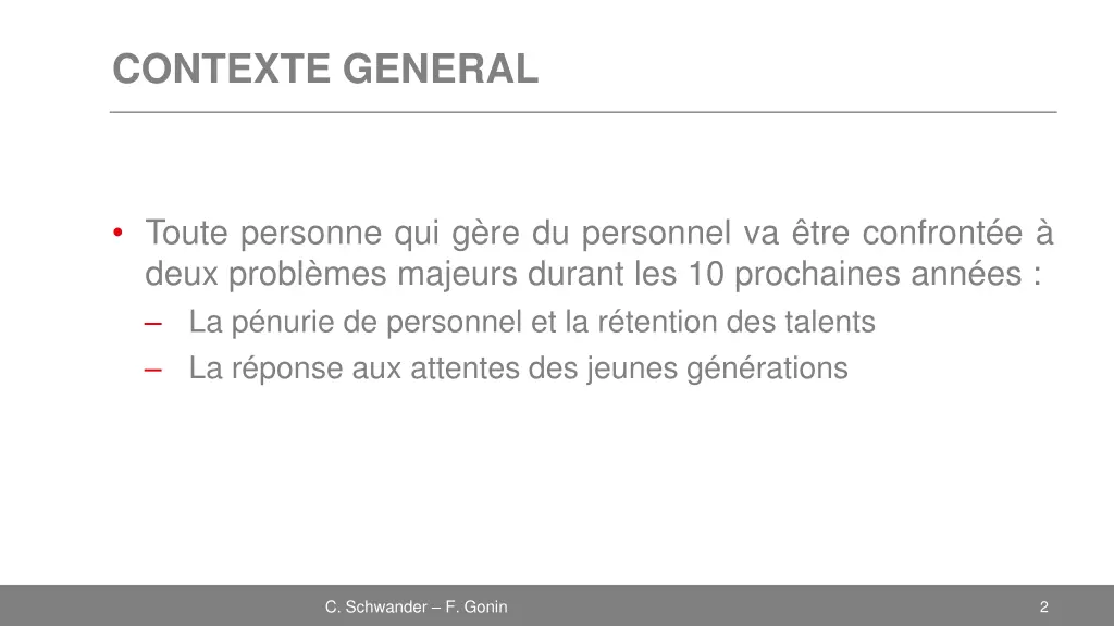 contexte general