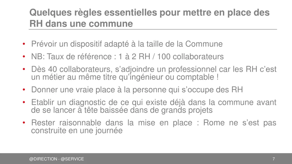 quelques r gles essentielles pour mettre en place