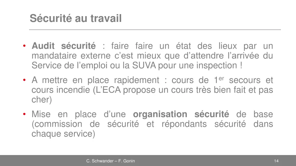s curit au travail