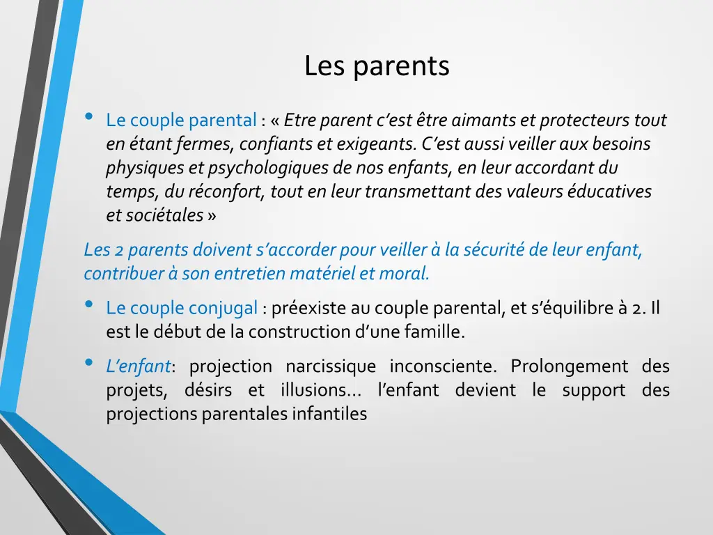 les parents