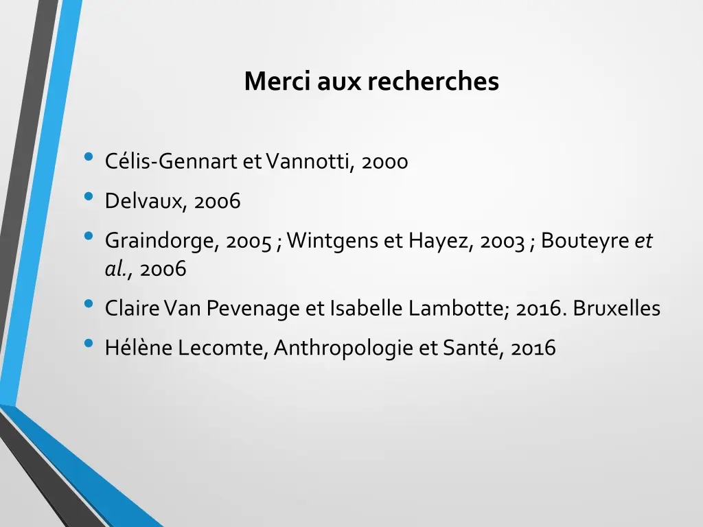 merci aux recherches