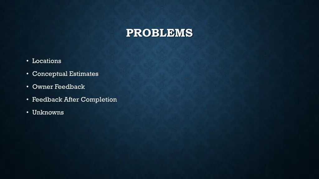problems