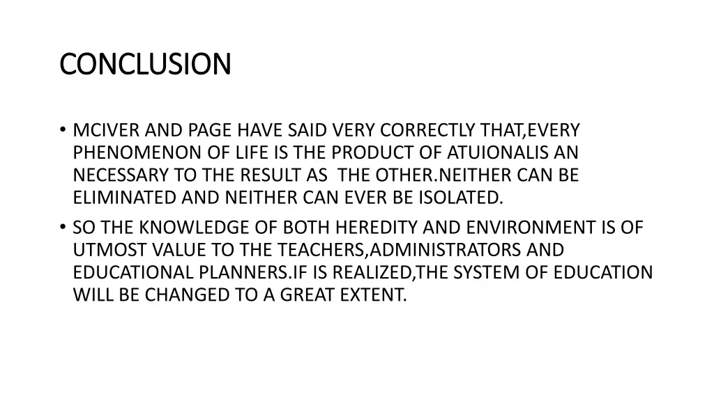 conclusion conclusion