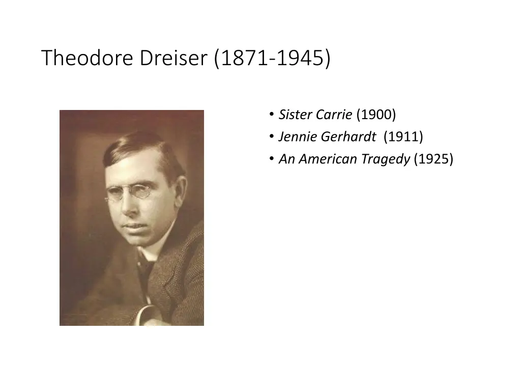 theodore dreiser 1871 1945