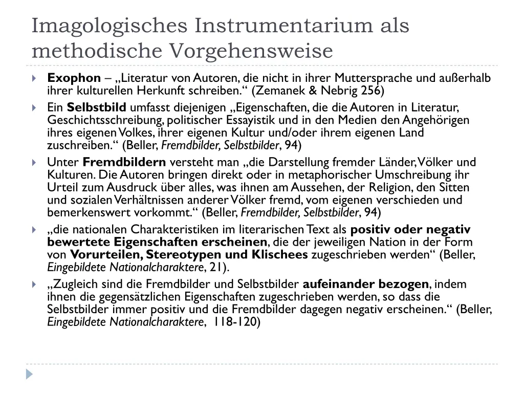 imagologisches instrumentarium als methodische