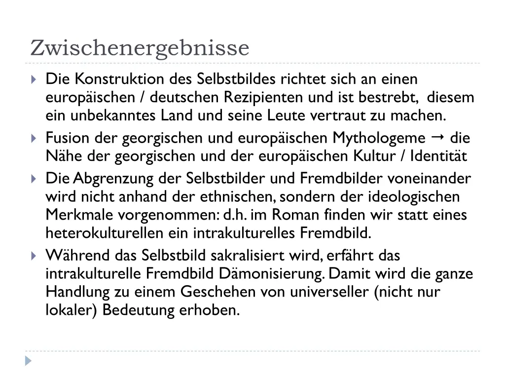 zwischenergebnisse