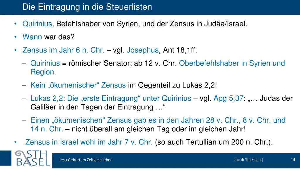die eintragung in die steuerlisten
