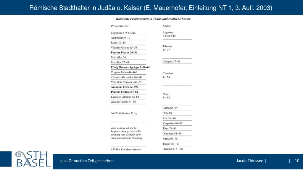 r mische stadthalter in jud a u kaiser