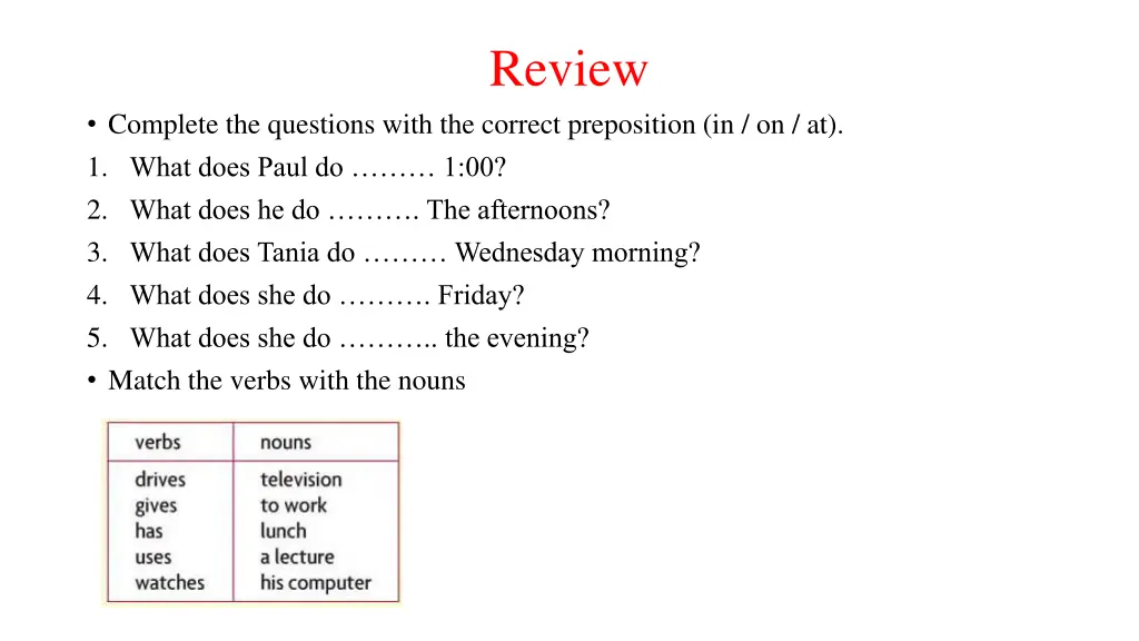 review