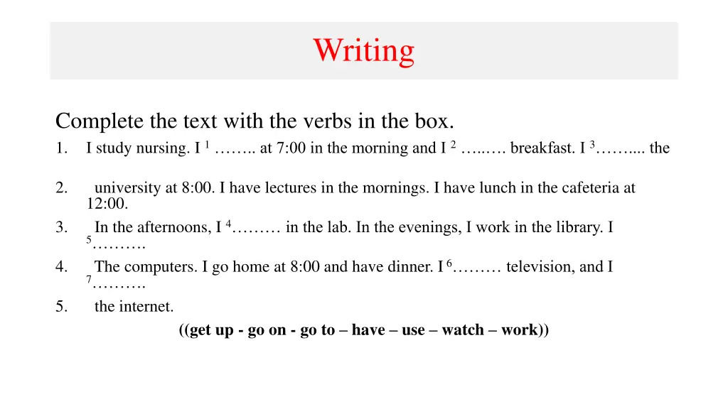 writing