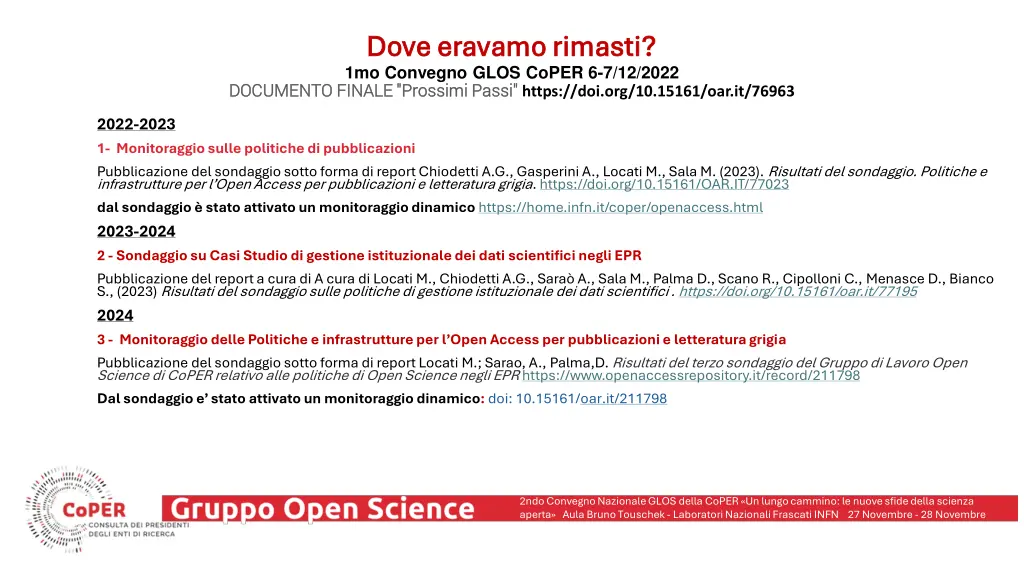 dove eravamo rimasti dove eravamo rimasti