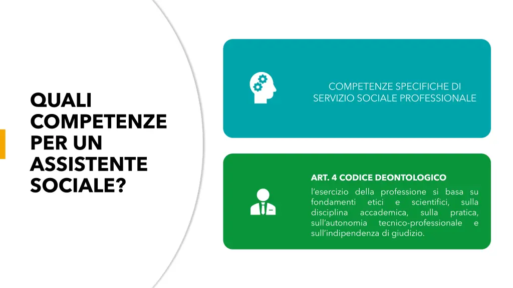 competenze specifiche di servizio sociale