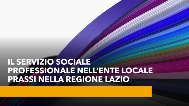 il servizio sociale professionale nell ente