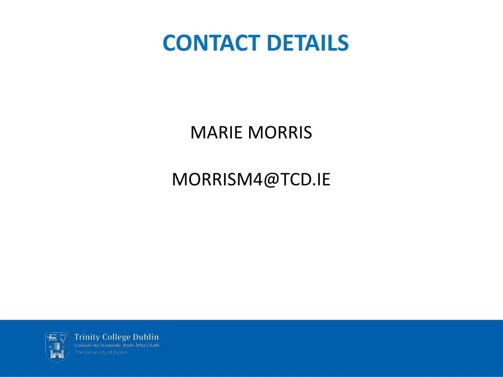 contact details