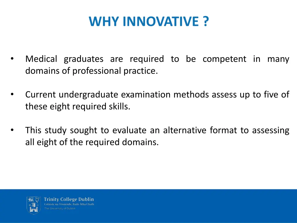 why innovative