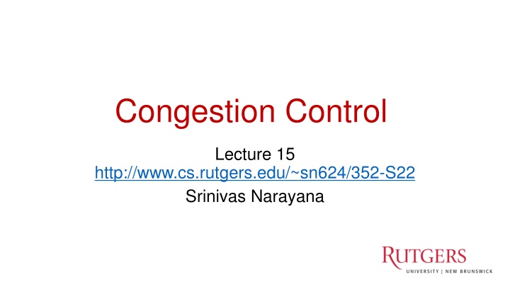 congestion control