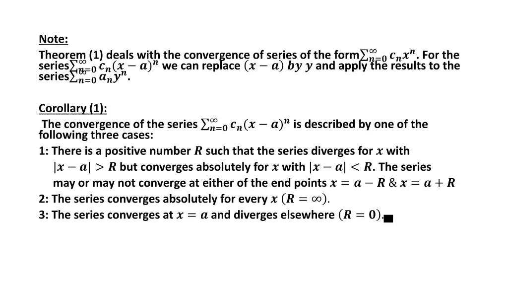 note theorem 1 deals with the convergence