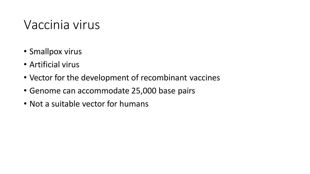 vaccinia virus