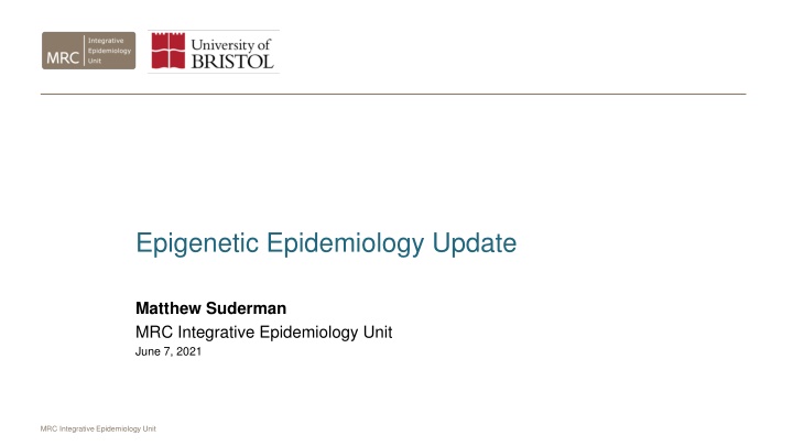 epigenetic epidemiology update