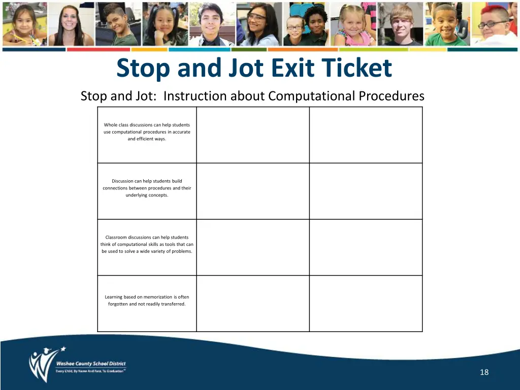 stop and jot exit ticket stop and jot instruction