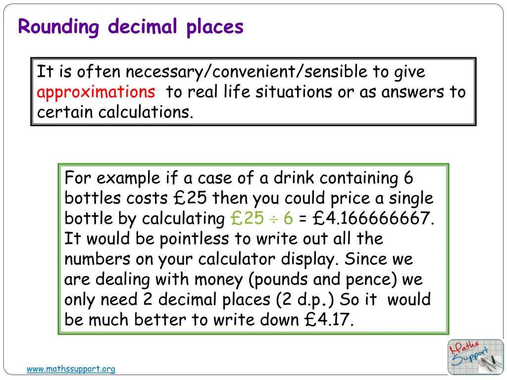 rounding decimal places 2